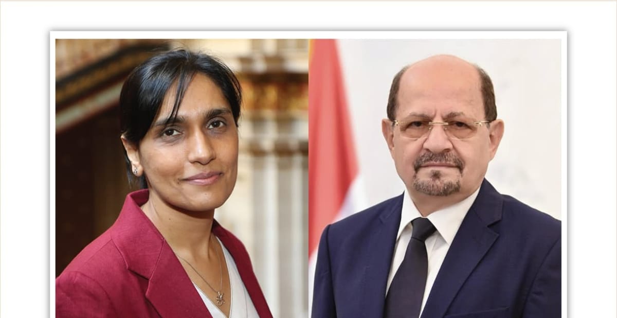 الزنداني يطلب دعما بريطانيا لتعزيز قدرات اليمن في مواجهة الحوثيين