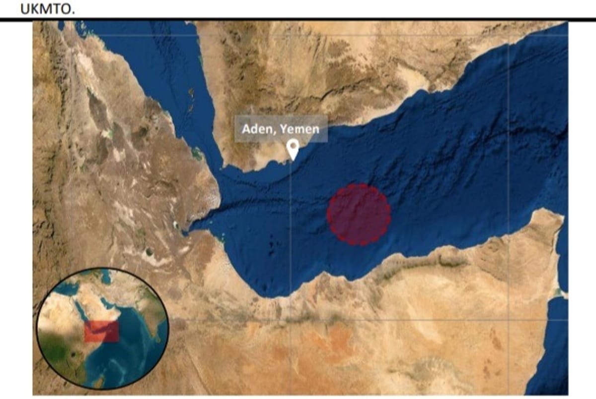 انفجار قرب سفينة جنوب شرق عدن