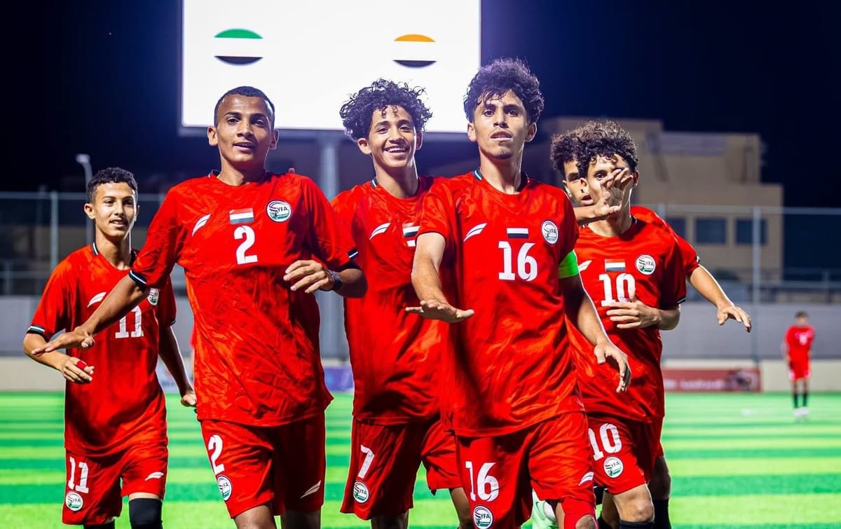 منتخب الناشئين يهزم سوريا بثلاثية ويبلغ نصف نهائي غرب آسيا