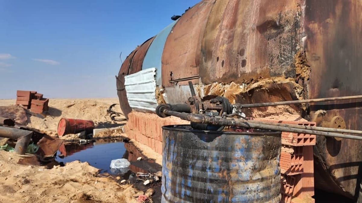 ضبط معمل سري لتكرير المشتقات النفطية في شبوة
