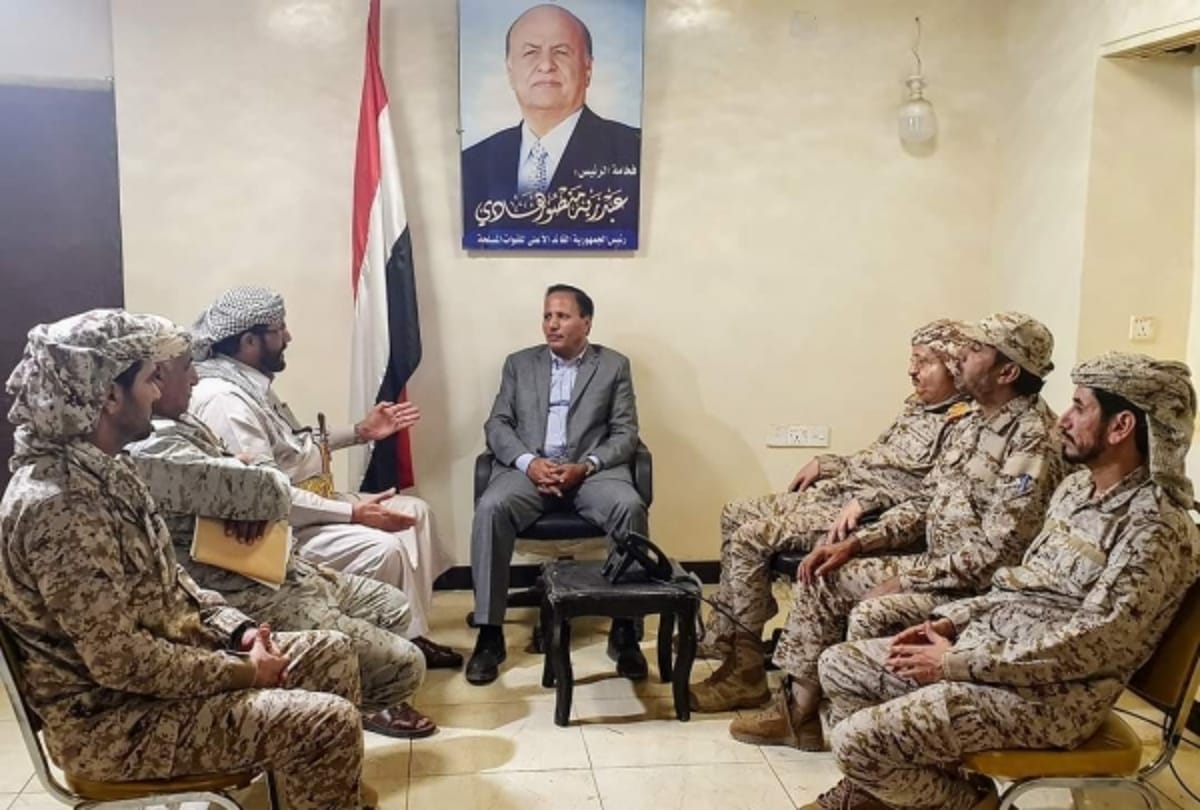 جباري يلتقي وزير الدفاع ومحافظ مارب