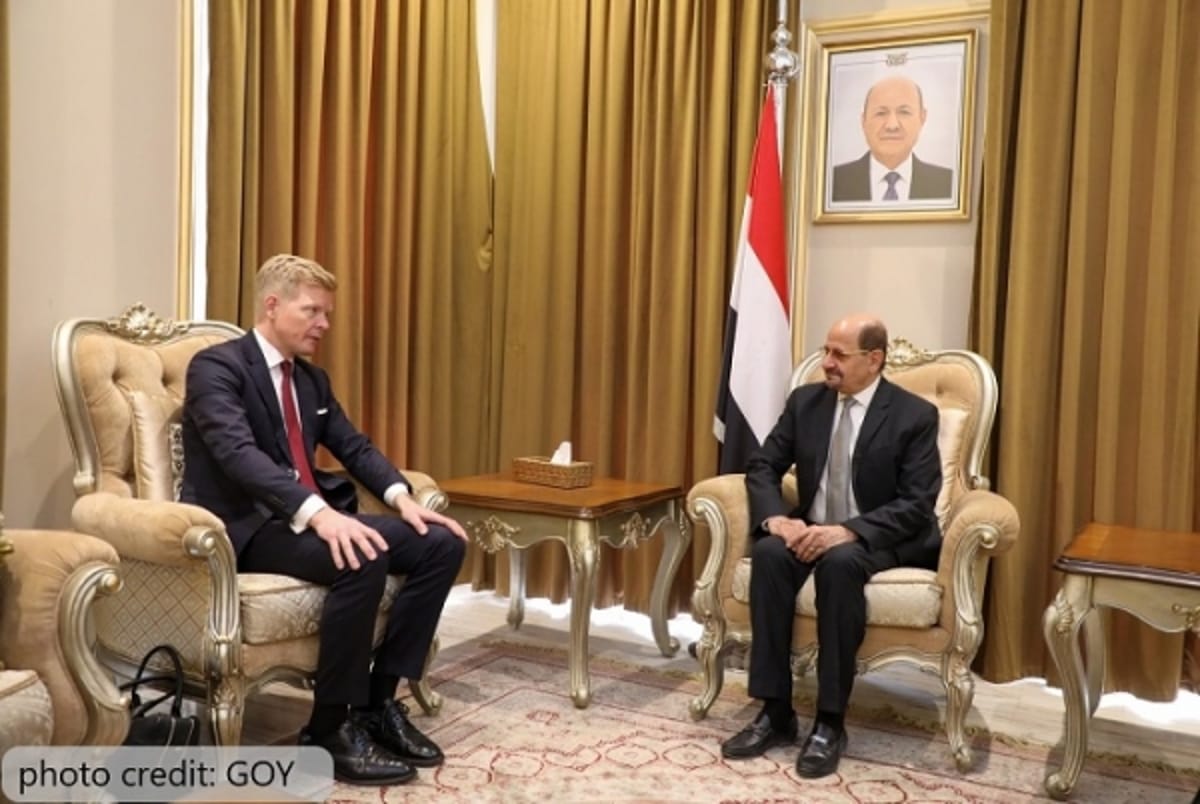 غروندبرغ يؤكّد أهمية الجهود الدولية لتحقيق السلام في ‎اليمن