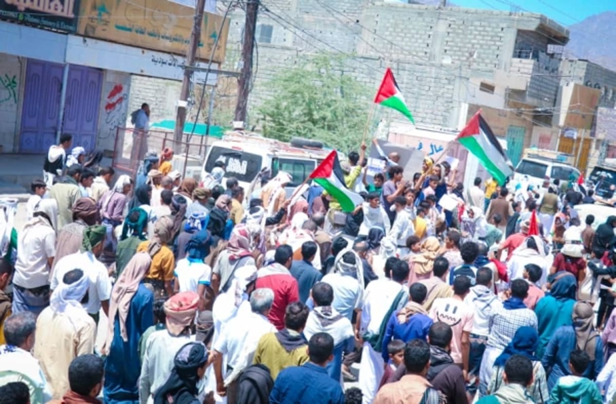 أبين.. احتجاجات متواصلة دعماً للقضية الفلسطينية وتضامناً مع غزة(تقرير خاص)