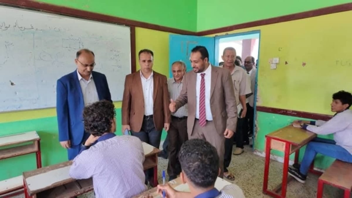 تدشين اختبارات شهادة الثانوية العامة في مناطق سيطرة مجلس القيادة الرئاسي