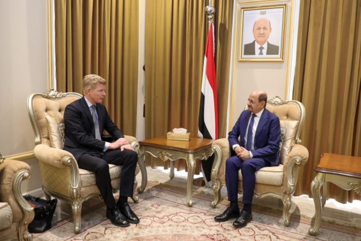 الزنداني يستعرض مع غروندبرغ الجهود الأممية للسلام في اليمن