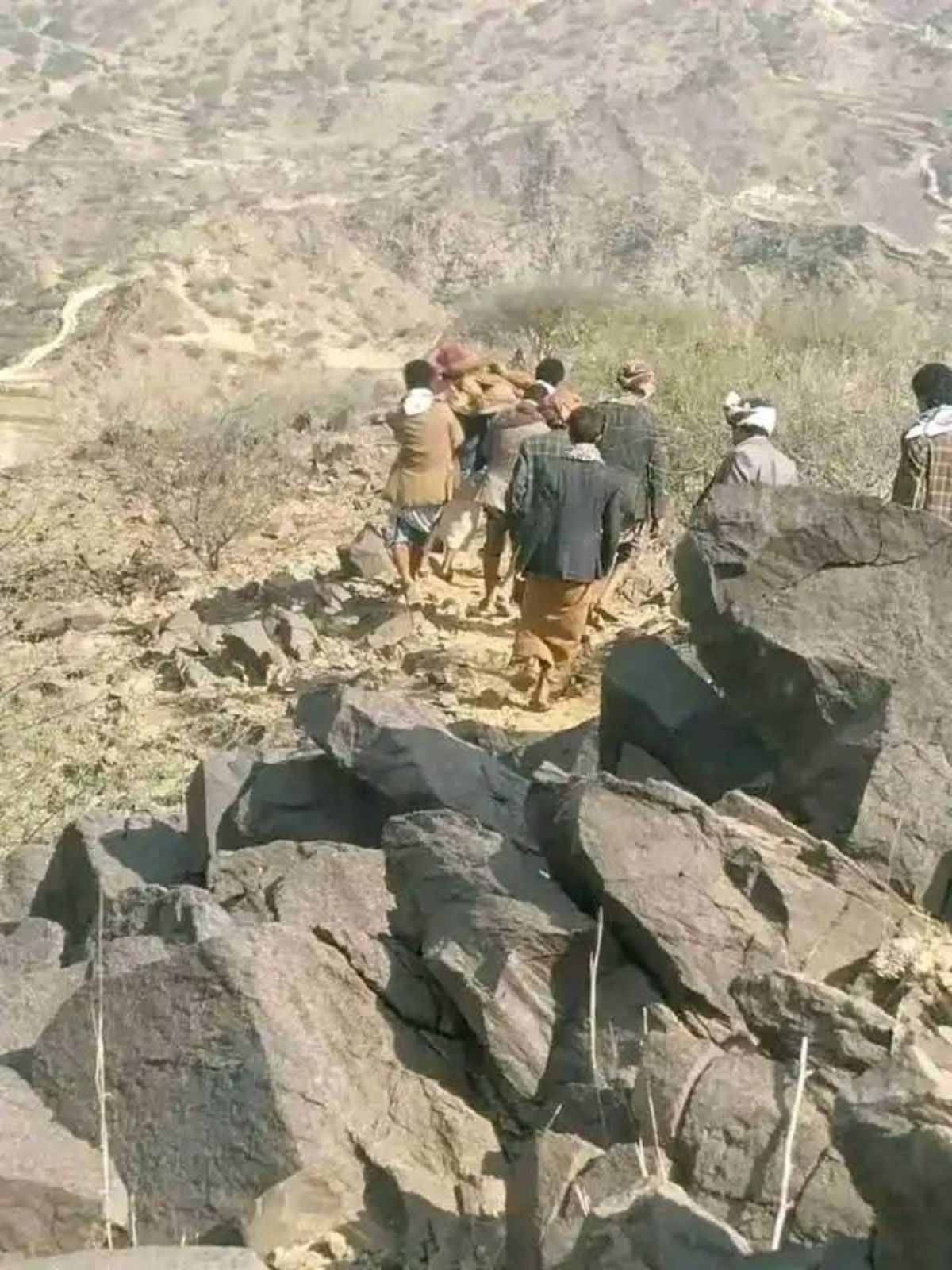 مصرع سبعة أشخاص بانهيار منجم ذهب مفترض في حجة