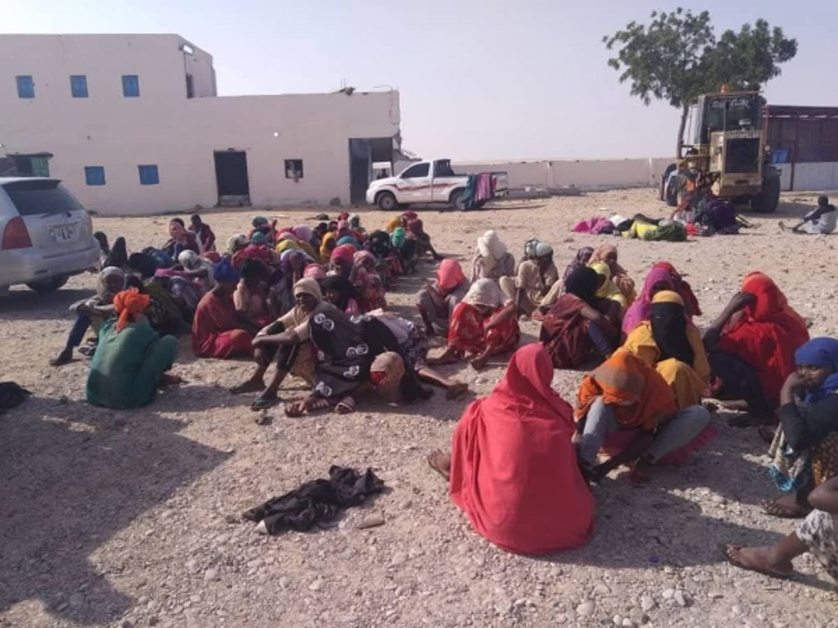وصول قاربين على متنهما 350 مهاجراً أفريقي إلى ساحل كيده بشبوة