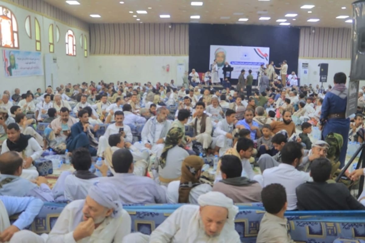 مأرب تشهد حضوراً واسعاً في مجلس عزاء الشيخ العلامة صالح حنتوس