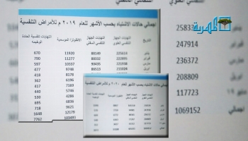 إحصائيات حصل عليها "المهرية نت" من وزارة الصحة بصنعاء