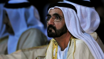 محمد بن راشد حاكم دبي الذي يتولى رئاسة وزراء البلاد