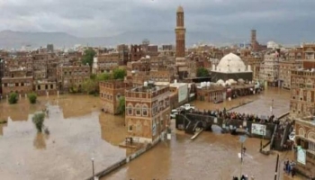 أمطار غزيرة غير مسبوقة على صنعاء
