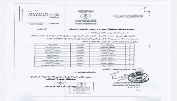 إحدى الوثائق التابعة للبرنامج السعودي للتنمية