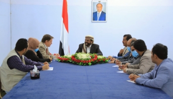 لقاء محافظ مارب مع ممثل المفوضية السامية لحقوق الإنسان في اليمن