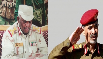 وزير الدفاع السابق محمود الصبيحي وقائد اللواء 119 مشاه فيصل رجب