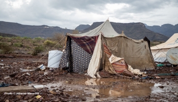 تصوير البراء منصور حول أضرار السيول