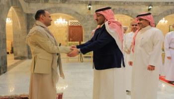 من لقاء الوفد السعودي مع الحوثيين بصنعاء