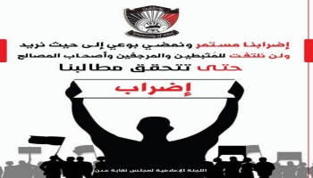 نقابة جامعة عدن تعلن الإضراب