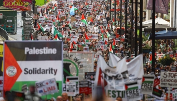 مظاهرات حاشدة في لندن دعماً لفلسطين