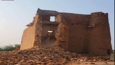 أجزاء من حصن بن مسمار سقطت بسبب الإعصار تيج