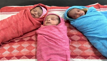 ولادة ثلاثة توائم في مدينة المخا