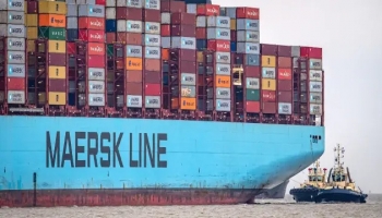سفينة حاويات تابعة لشركة ميرسك الدنمركية
