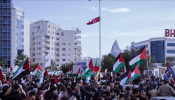 تونس.. وقفة تضامنية مع غزة وسوريا واليمن