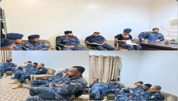 اجتماع أمني موسع لشرطة الدوريات وأمن الطرق بوادي وصحراء حضرموت
