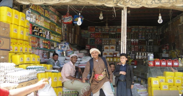 أحد المحلات التجارية في اليمن