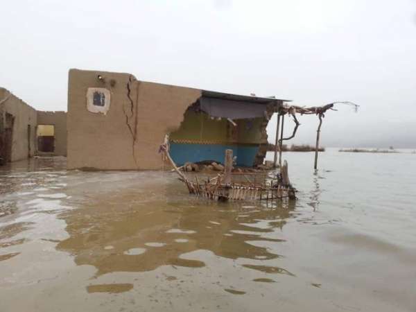 أضرار جراء السيول في اليمن