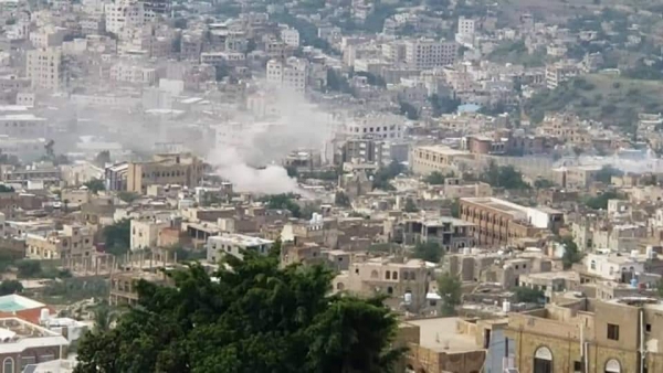 القصف الذي استهدف أحياء مدنية بتعز، الاثنين 21 سبتمبر