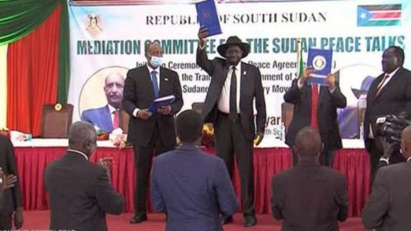 مراسم توقيع الاتفاق النهائي للسلام السوداني