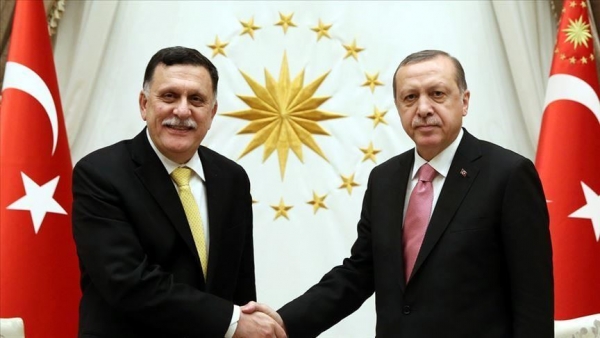 خلال لقاء وفدي تركيا وليبيا في إسطنبول