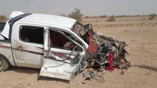 مقتل مواطن وإصابة اثنين آخرين بانفجار لغم حوثي شمالي الجوف