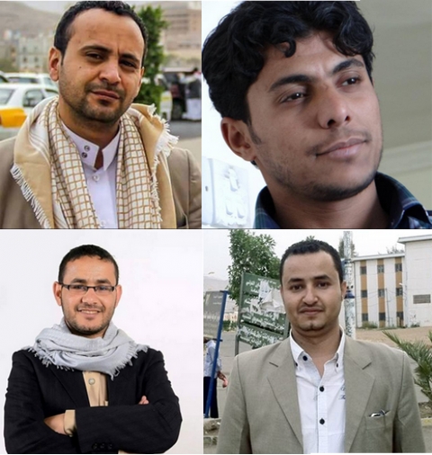 الصحفيين المحكوم عليهم بالإعدام لدى الحوثيين بصنعاء