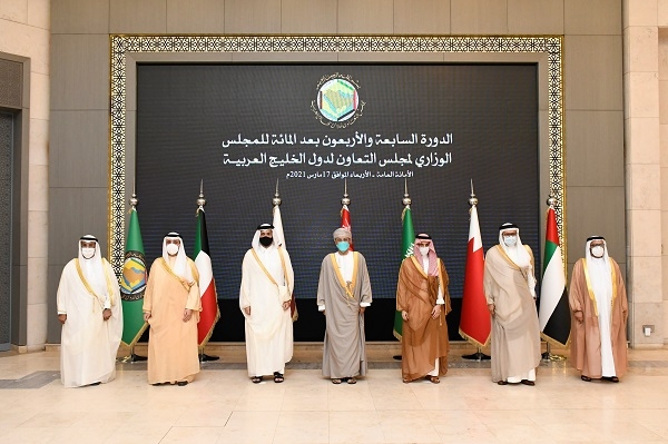 وزراء خارجية مجلس التعاون الخليجي خلال الاجتماع