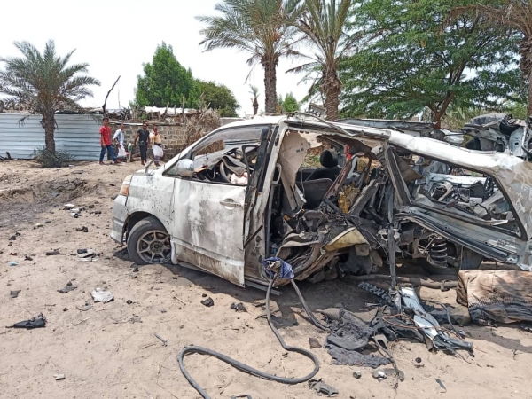 مقتل وإصابة 14 مدنياً إثر انفجار لغم حوثي بإحدى قرى الدريمهي في الحديدة