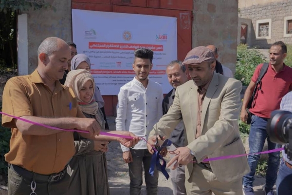 خلال افتتاح مشروع تأهيل شبكة مياه في مديرية القاهرة
