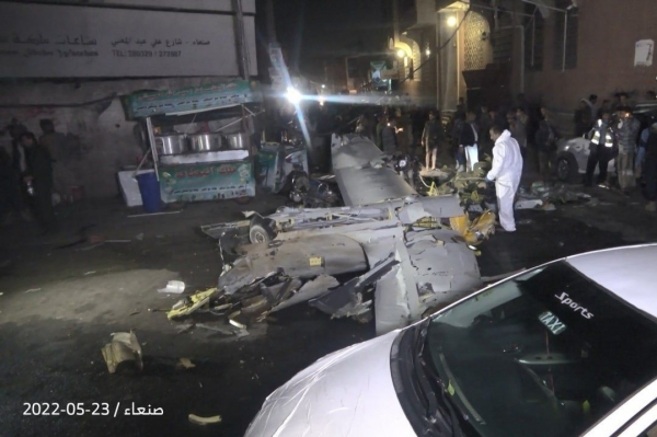 الحوثيون: مقتل وإصابة ستة مواطنين بمكان سقوط طائرة مسيّرة بصنعاء