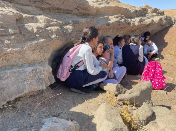 هروب أطفال المدارس خوفاً من القصف الإيراني - كردستان العراق