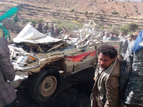 وفاة وإصابة 6 أشخاص في انقلاب سيارة بمديرية أرحب