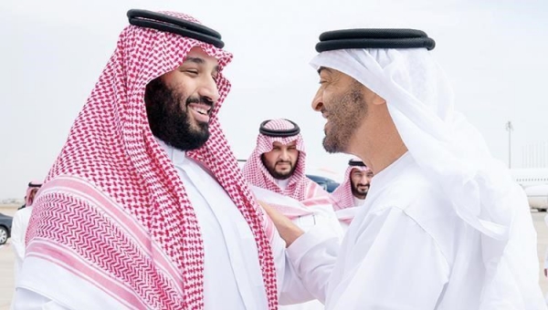 رئيس الامارات مع ولي العهد السعودي