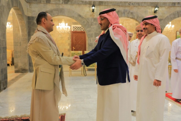 من لقاء الوفد السعودي مع الحوثيين بصنعاء، أبريل 2023