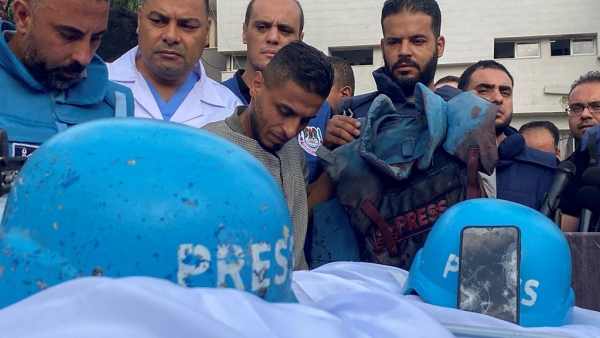 اتحاد الصحفيين العرب يشجب الاستهداف الممنهج للصحفيين الفلسطينيين في غزة
