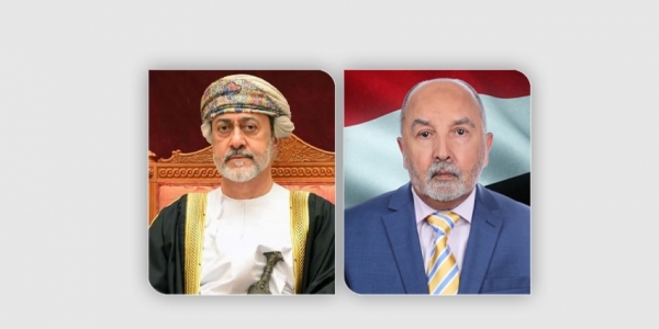 اليدومي يهنئ سلطان عمان باليوم الوطني لبلاده