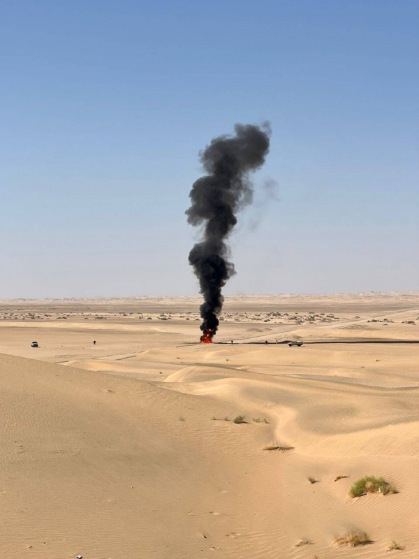 شبوة...ميليشيات تابعة للانتقالي تفجر أنبوبا للنفط في مديرية عسيلان