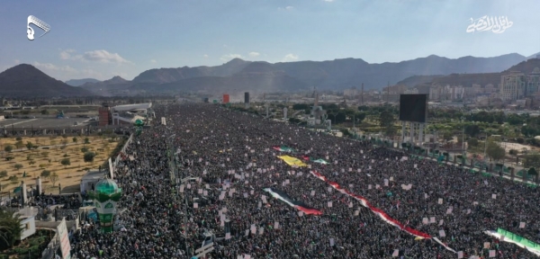 حشود جماهيرية كبيرة في صنعاء تضامنا مع الشعب الفلسطيني