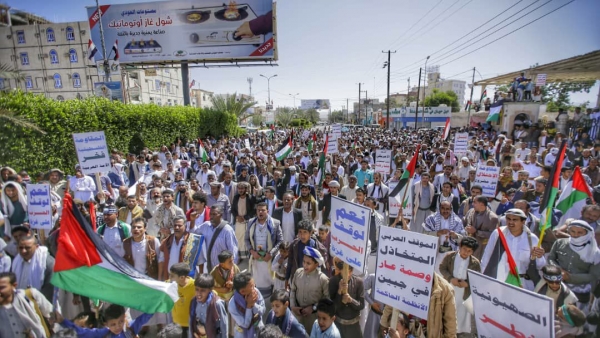 مارب...مسيرة جماهيرية تطالب الدول العربية القيام بواجبها تجاه القضية الفلسطينية