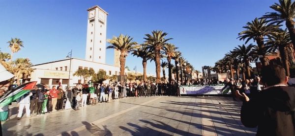 مئات المتظاهرين في المغرب يشاركون في وقفات تضامنية مع اليمن