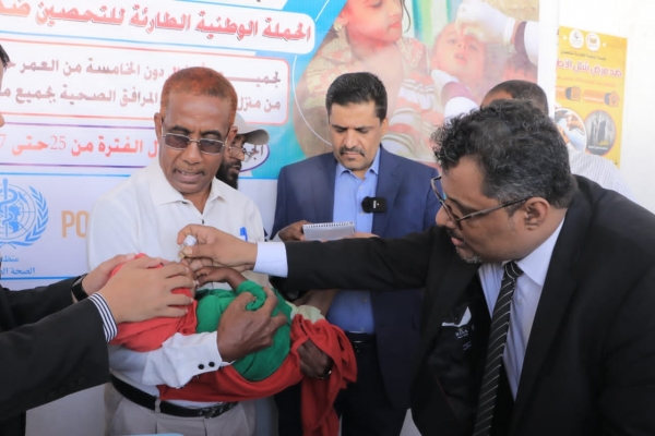 مكتب الصحة بالمهرة يدشّن حملة التحصين ضد شلل الأطفال