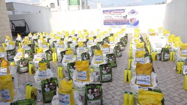 المهرة.. توزيع 100 سلة غذائية للمحتاجين في الغيضة